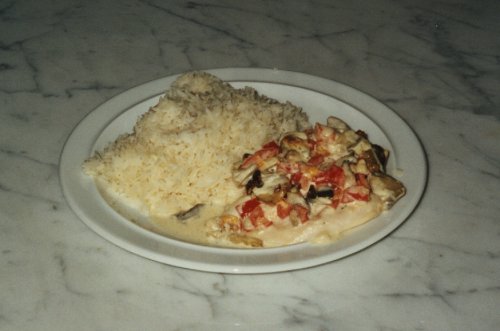 Champignon-Hühnchen