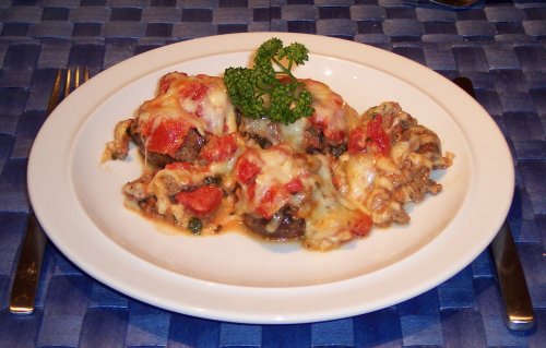Gefüllte Champignons