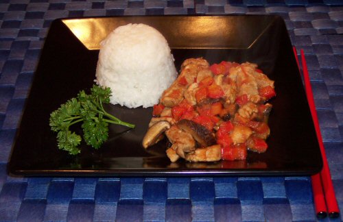 Feurige Schweinefiletpfanne