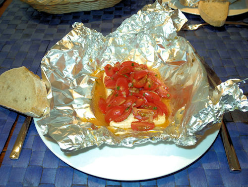 Gebackener Feta mit Tomaten