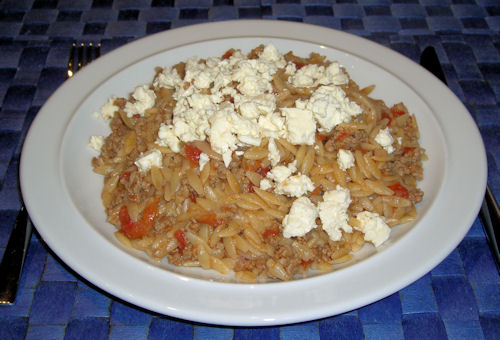 Kritharaki mit Hackfleisch