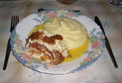 Hackfleischroulade mit Paprika