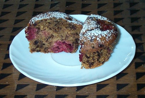 Schoko-Himbeer-Muffins