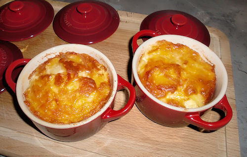 Kartoffelgratin in Mini Cocotte Form