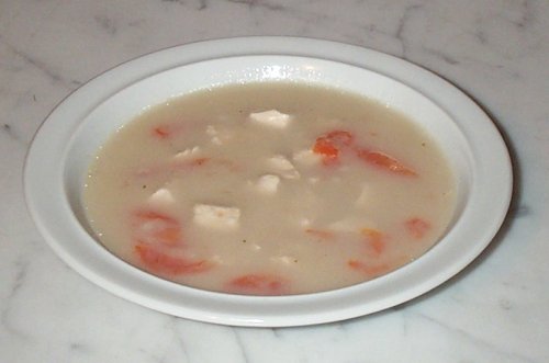 Hühnersuppe mit Kokosmilch