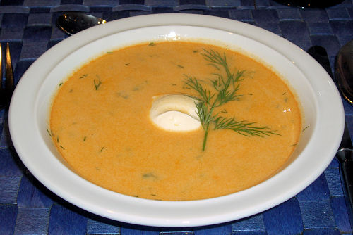 Krabben-Rahmsuppe