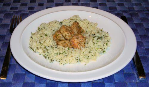 KräUterreis mit Garnelen