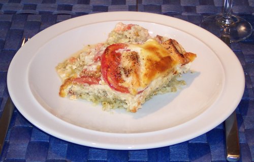 Gratinierter Lachs-Auflauf