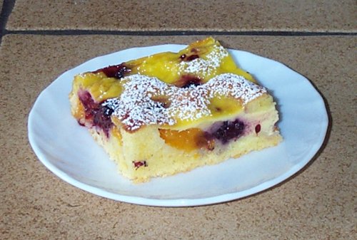 Mandarinen-Brombeer-Kuchen