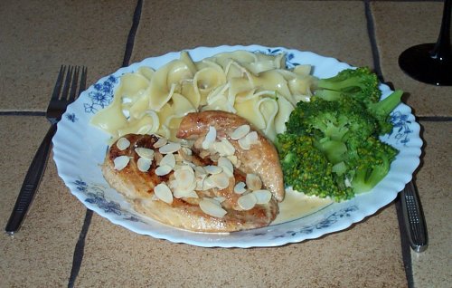 Mandelfilets in Brandysauce