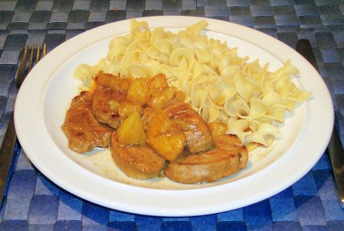 Schweinemedaillons in Orangensauce