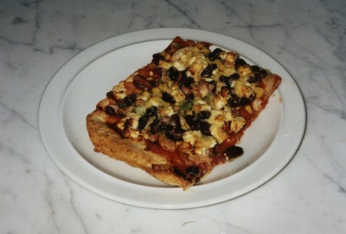 feurige Hühnchen-Pizza