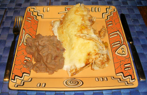 Puten-Enchiladas (weniger Fett)