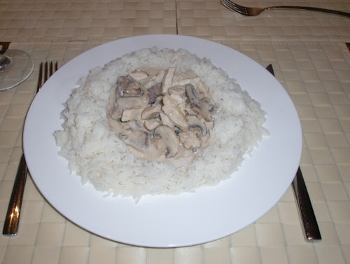 Putengeschnetzeltes mit Champignons