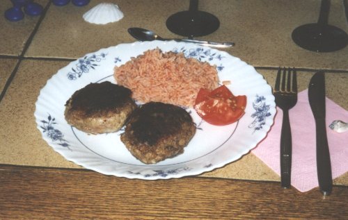 Hackfleisch mit Schafsküse
