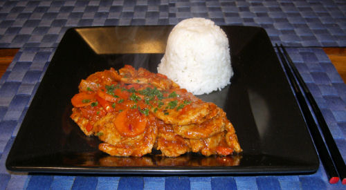 Schweinefleisch süß-sauer