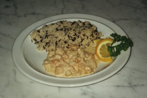 Schrimps in Sherry-Sahne-Sauce