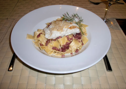 Skreifilet mit Senfsauce