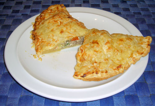 Gefüllte Teigtaschen mit Schafskäse