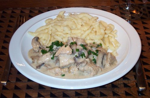 Pute in Weißwein-Sauce