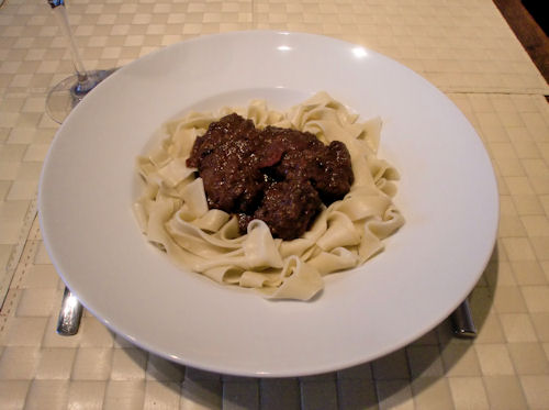 Pappardelle in Wildschweinsauce