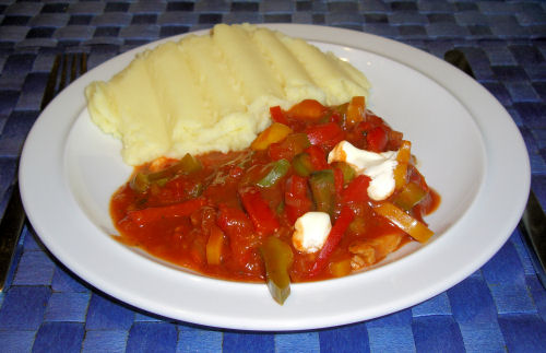 Putenschnitzel Zigeuner-Art