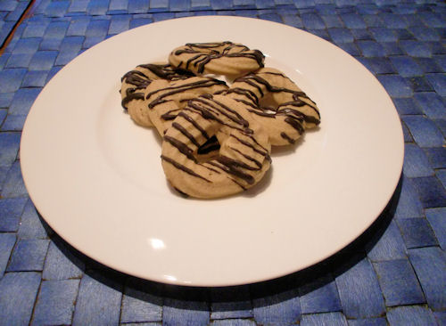 Zimtgebäck mit Schokolade